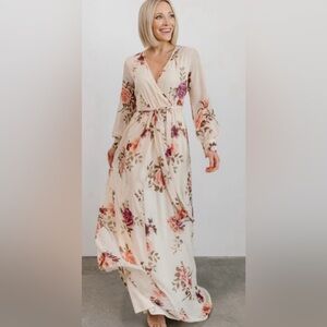 Baltic Born Lydia Maxi Dress - Ivory Floral